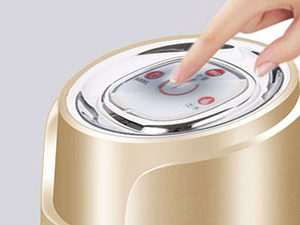 Press the button to pump water